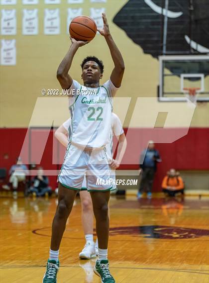 Thumbnail 2 in Cathedral vs. Lawrence North (IHSAA 4A Sectional Final) photogallery.