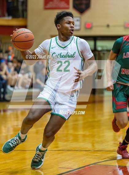 Thumbnail 2 in Cathedral vs. Lawrence North (IHSAA 4A Sectional Final) photogallery.