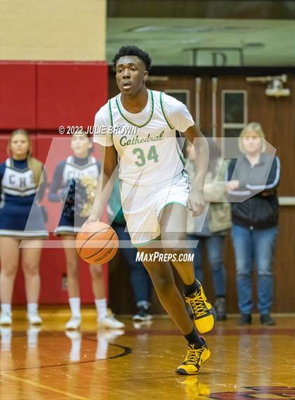 Thumbnail 1 in Cathedral vs. Lawrence North (IHSAA 4A Sectional Final) photogallery.
