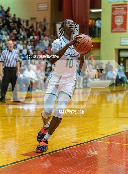 Thumbnail 1 in Cathedral vs. Lawrence North (IHSAA 4A Sectional Final) photogallery.