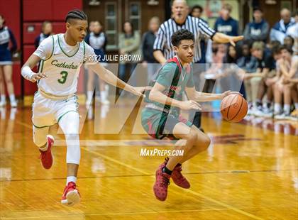 Thumbnail 3 in Cathedral vs. Lawrence North (IHSAA 4A Sectional Final) photogallery.