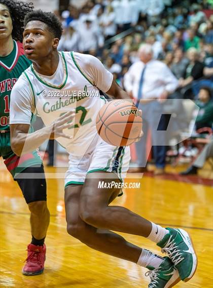Thumbnail 2 in Cathedral vs. Lawrence North (IHSAA 4A Sectional Final) photogallery.