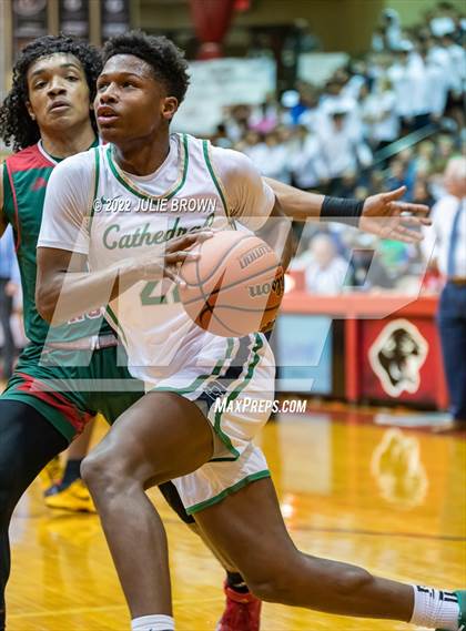Thumbnail 3 in Cathedral vs. Lawrence North (IHSAA 4A Sectional Final) photogallery.