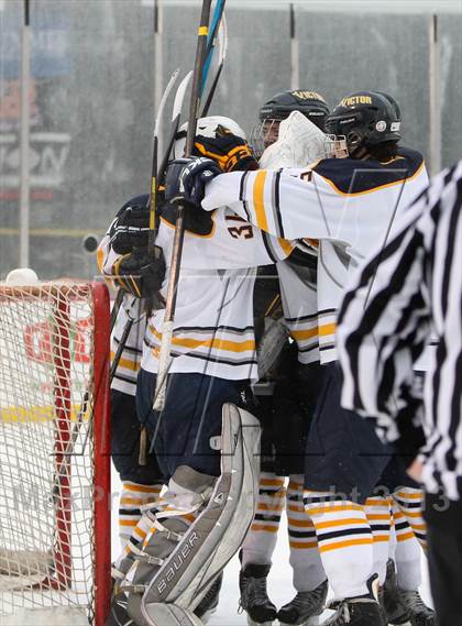Thumbnail 2 in Canandaigua Academy vs. Victor (Frozen Frontier) photogallery.
