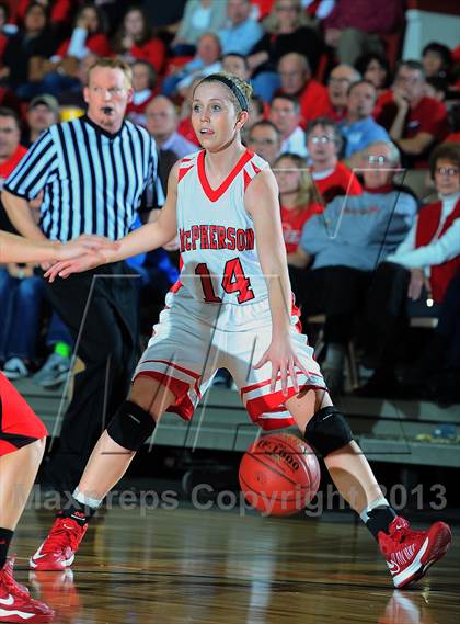 Thumbnail 3 in McPherson vs. Labette County (KSHSAA 4A 1st Round) photogallery.