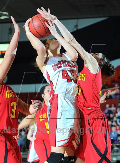 Thumbnail 3 in McPherson vs. Labette County (KSHSAA 4A 1st Round) photogallery.