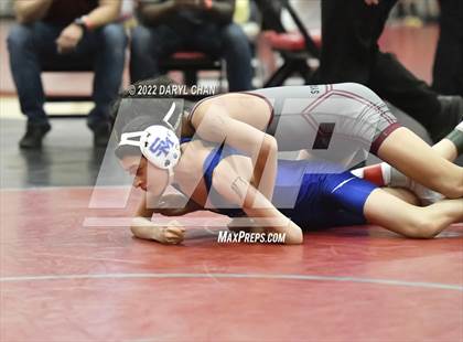 Thumbnail 2 in Paloma Valley vs South Hills & San Marino & Milken  (CIF Southern Section Wrestling Championships) photogallery.