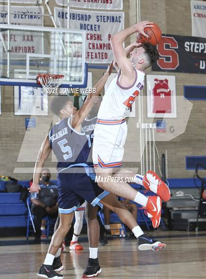 Thumbnail 3 in Monsignor Scanlan vs St. Raymond (CHSAA Spring Tournament) photogallery.