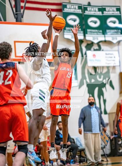 Thumbnail 1 in Crossroads Christian vs. GRACE Christian (Greenfield Christmas Tournament) photogallery.