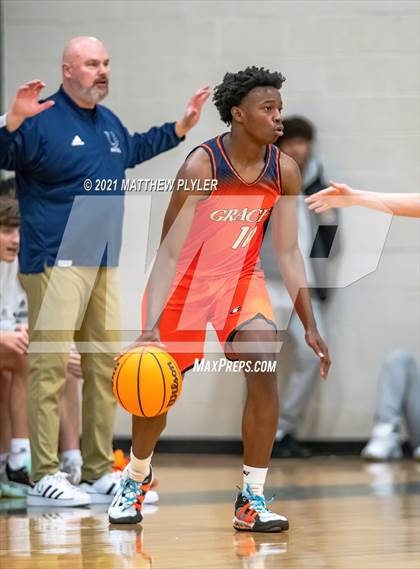 Thumbnail 2 in Crossroads Christian vs. GRACE Christian (Greenfield Christmas Tournament) photogallery.