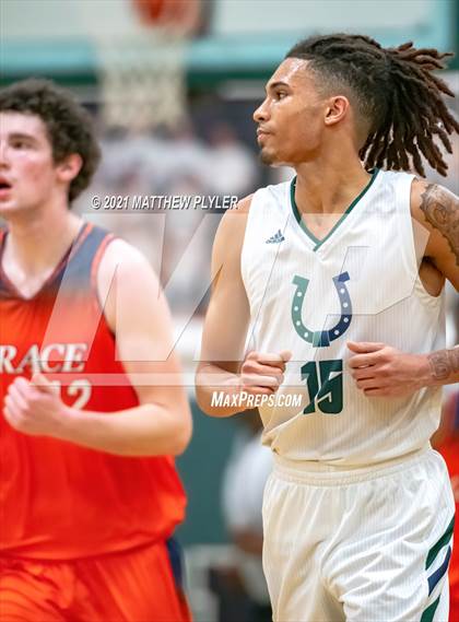 Thumbnail 2 in Crossroads Christian vs. GRACE Christian (Greenfield Christmas Tournament) photogallery.