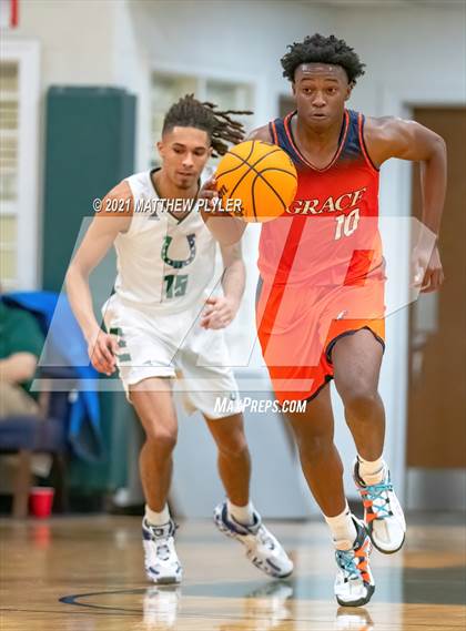 Thumbnail 2 in Crossroads Christian vs. GRACE Christian (Greenfield Christmas Tournament) photogallery.