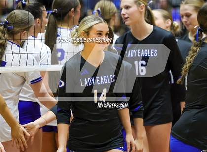 Thumbnail 3 in Decatur @ La Vernia (UIL 4A D1 Volleyball Final) photogallery.