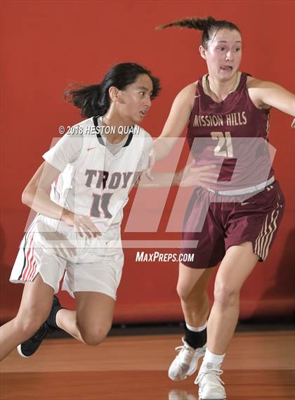 Thumbnail 1 in Troy vs. Mission Hills (Matt Denning Hoops Classic) photogallery.
