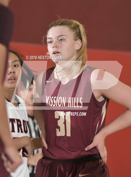 Thumbnail 1 in Troy vs. Mission Hills (Matt Denning Hoops Classic) photogallery.