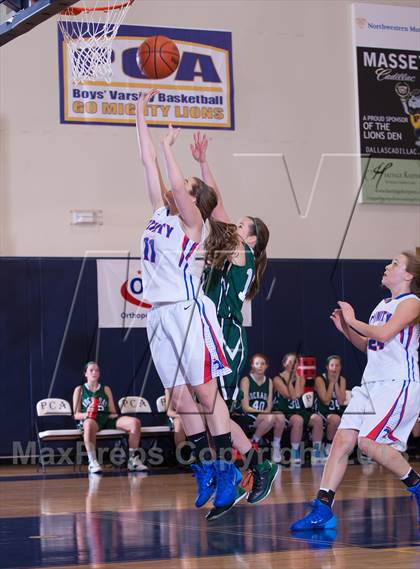 Thumbnail 1 in Hockaday vs Trinity Christian (Lady Lion Invitational Tournament) photogallery.