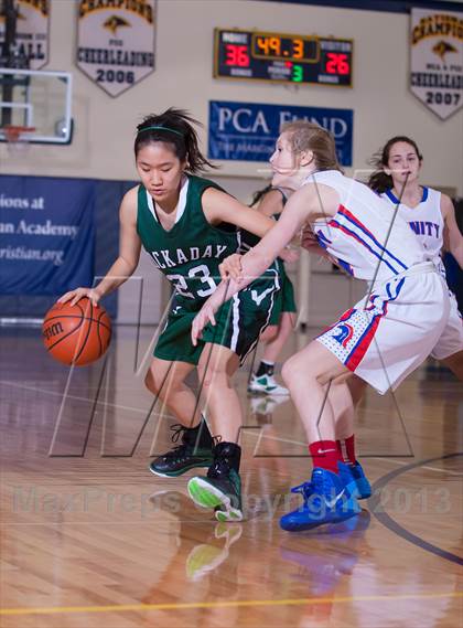 Thumbnail 3 in Hockaday vs Trinity Christian (Lady Lion Invitational Tournament) photogallery.