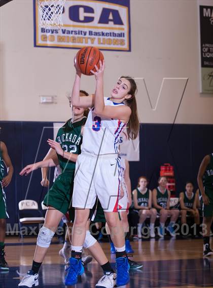 Thumbnail 2 in Hockaday vs Trinity Christian (Lady Lion Invitational Tournament) photogallery.
