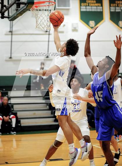 Thumbnail 1 in Lee Academy vs. Covenant College Prep (Gotham Hoops Showcase) photogallery.