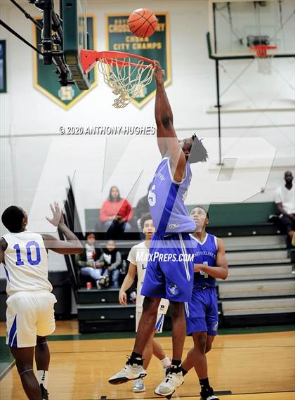 Thumbnail 1 in Lee Academy vs. Covenant College Prep (Gotham Hoops Showcase) photogallery.