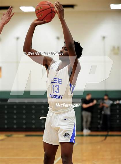 Thumbnail 1 in Lee Academy vs. Covenant College Prep (Gotham Hoops Showcase) photogallery.
