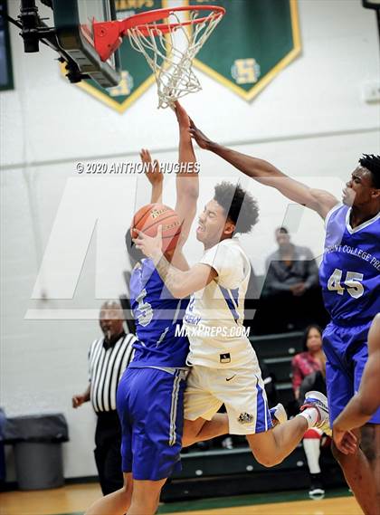 Thumbnail 1 in Lee Academy vs. Covenant College Prep (Gotham Hoops Showcase) photogallery.