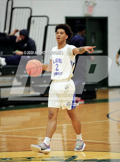 Thumbnail 2 in Lee Academy vs. Covenant College Prep (Gotham Hoops Showcase) photogallery.