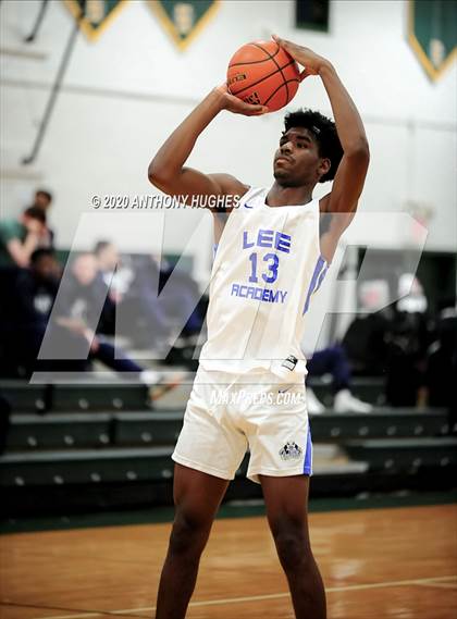Thumbnail 1 in Lee Academy vs. Covenant College Prep (Gotham Hoops Showcase) photogallery.