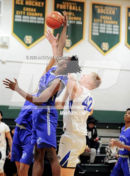 Thumbnail 3 in Lee Academy vs. Covenant College Prep (Gotham Hoops Showcase) photogallery.