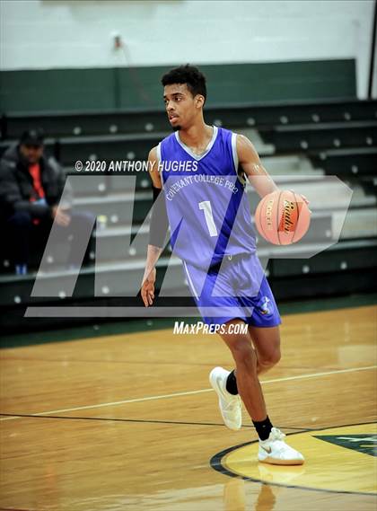Thumbnail 1 in Lee Academy vs. Covenant College Prep (Gotham Hoops Showcase) photogallery.