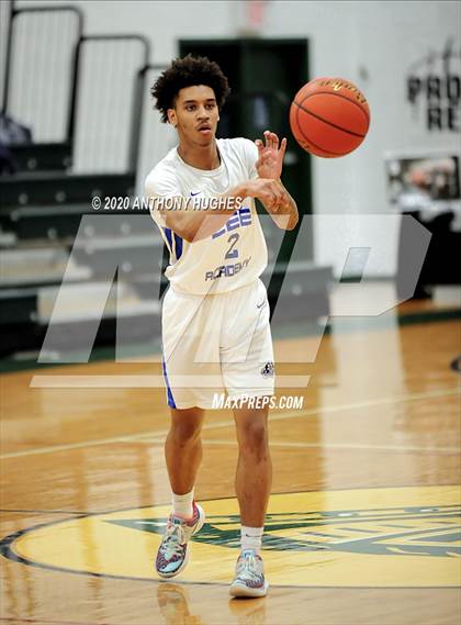 Thumbnail 1 in Lee Academy vs. Covenant College Prep (Gotham Hoops Showcase) photogallery.