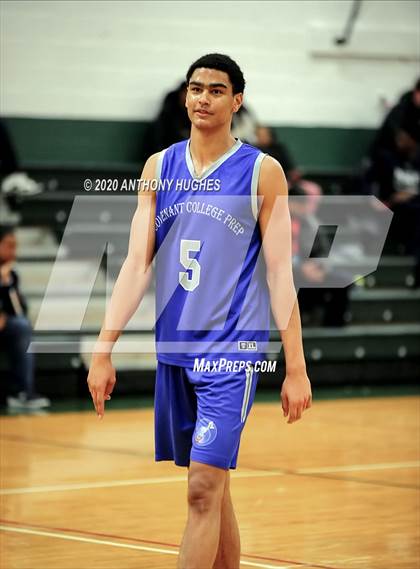 Thumbnail 1 in Lee Academy vs. Covenant College Prep (Gotham Hoops Showcase) photogallery.