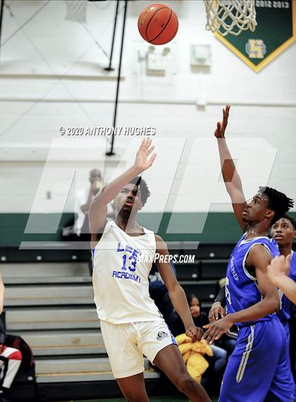 Thumbnail 3 in Lee Academy vs. Covenant College Prep (Gotham Hoops Showcase) photogallery.