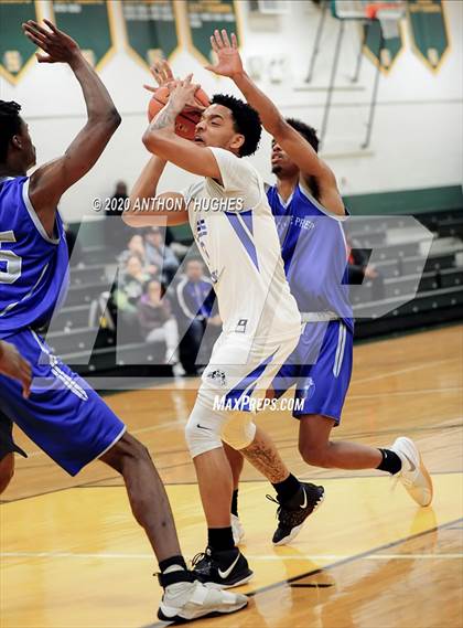 Thumbnail 1 in Lee Academy vs. Covenant College Prep (Gotham Hoops Showcase) photogallery.