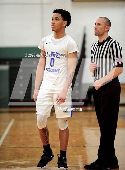 Thumbnail 1 in Lee Academy vs. Covenant College Prep (Gotham Hoops Showcase) photogallery.