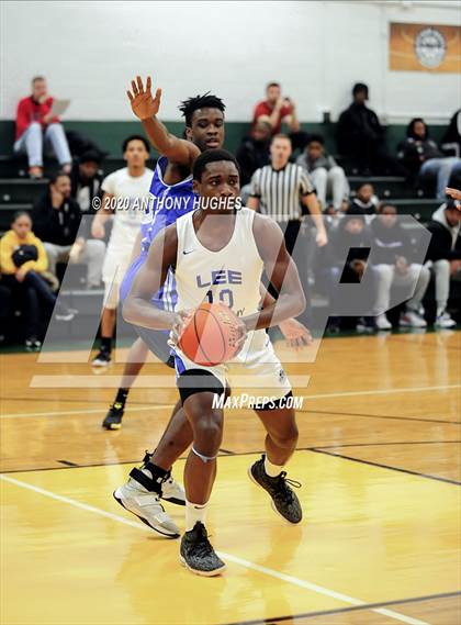 Thumbnail 2 in Lee Academy vs. Covenant College Prep (Gotham Hoops Showcase) photogallery.