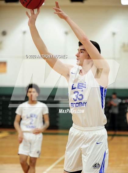 Thumbnail 2 in Lee Academy vs. Covenant College Prep (Gotham Hoops Showcase) photogallery.