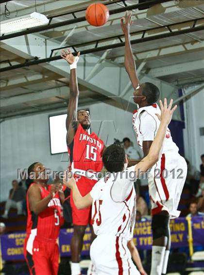 Thumbnail 1 in Imhotep Charter vs Monsignor Pace (Montverde Academy Invitational Tournament) photogallery.