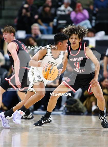 Thumbnail 1 in Harvard-Westlake vs St. Francis (Trinity-Mission League Show @ Intuit Dome) photogallery.