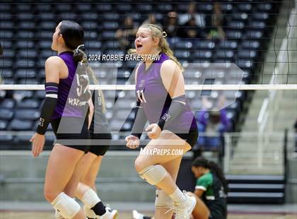 Thumbnail 1 in Neches vs. Harrold (UIL 1A Volleyball Final) photogallery.