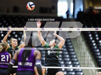Thumbnail 2 in Neches vs. Harrold (UIL 1A Volleyball Final) photogallery.