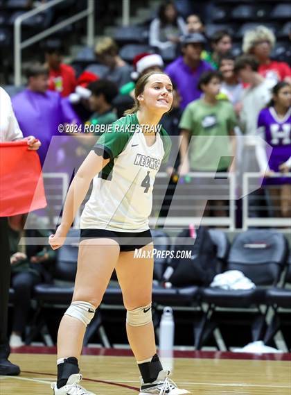 Thumbnail 3 in Neches vs. Harrold (UIL 1A Volleyball Final) photogallery.