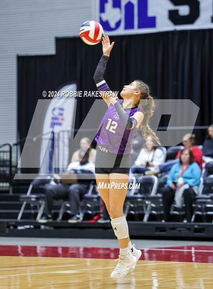 Thumbnail 2 in Neches vs. Harrold (UIL 1A Volleyball Final) photogallery.