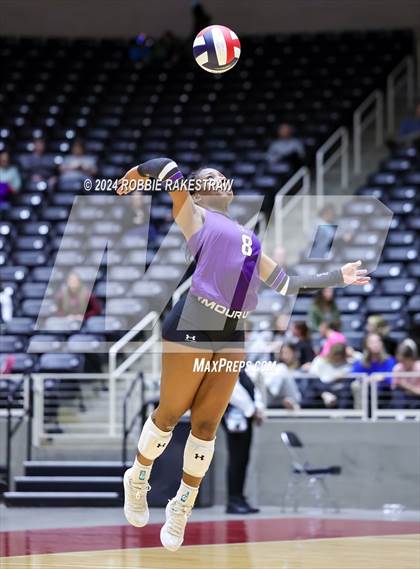 Thumbnail 3 in Neches vs. Harrold (UIL 1A Volleyball Final) photogallery.