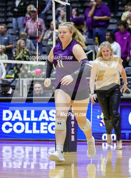 Thumbnail 3 in Neches vs. Harrold (UIL 1A Volleyball Final) photogallery.