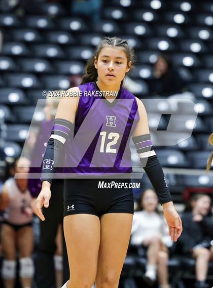 Thumbnail 3 in Neches vs. Harrold (UIL 1A Volleyball Final) photogallery.