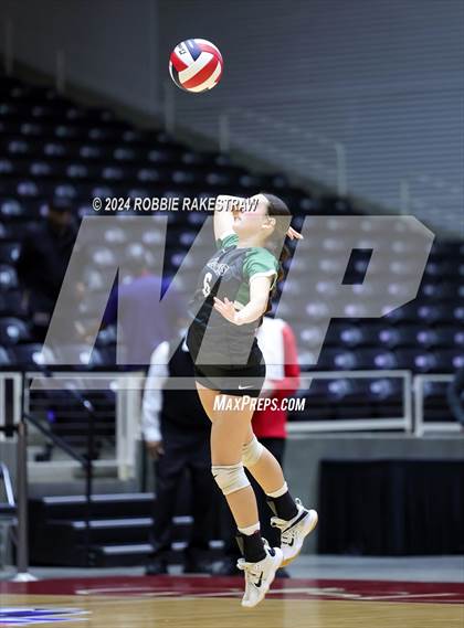 Thumbnail 2 in Neches vs. Harrold (UIL 1A Volleyball Final) photogallery.