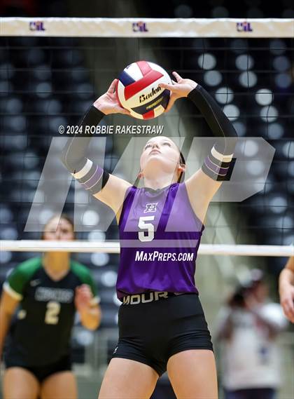 Thumbnail 2 in Neches vs. Harrold (UIL 1A Volleyball Final) photogallery.