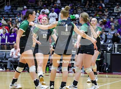 Thumbnail 1 in Neches vs. Harrold (UIL 1A Volleyball Final) photogallery.