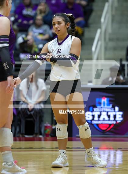 Thumbnail 2 in Neches vs. Harrold (UIL 1A Volleyball Final) photogallery.